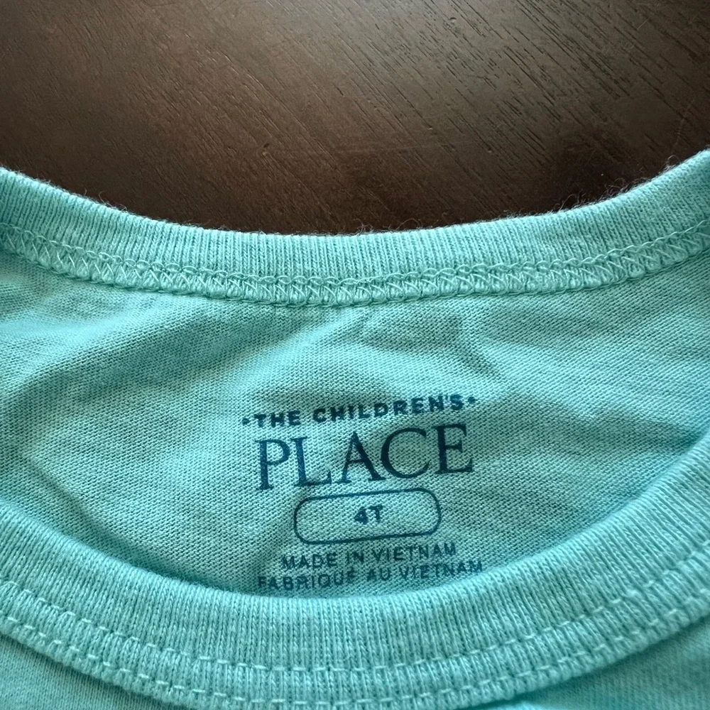The Children's Place Aqua and Blue Shark Tee